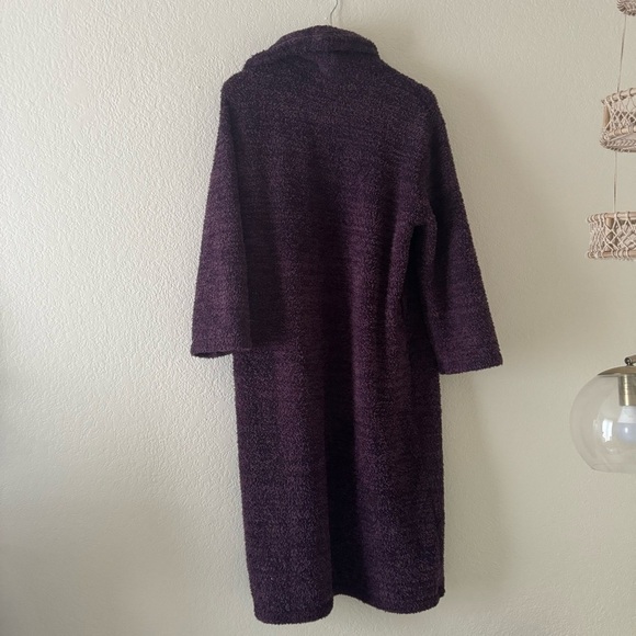 Barefoot Dreams Purple Cozychic Long Robe Size 1 Missing Belt - Picture 5 of 5